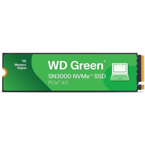 Western Digital Green SN3000 WDS100T4G0E-00CPS0 1 TB Solid State Drive - M.2 2280 Internal - PCI Express NVMe (PCI Express NVMe 4.0 x4)