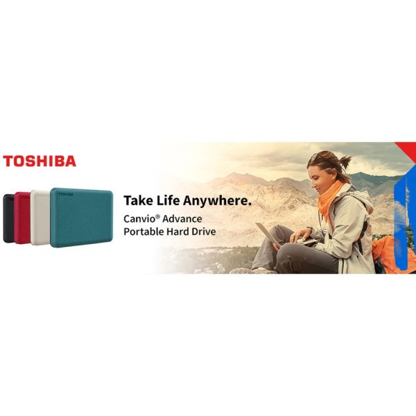 Toshiba Canvio Advance HDTCA40XK3CA 4 TB Portable Hard Drive - External - Black - Image 5