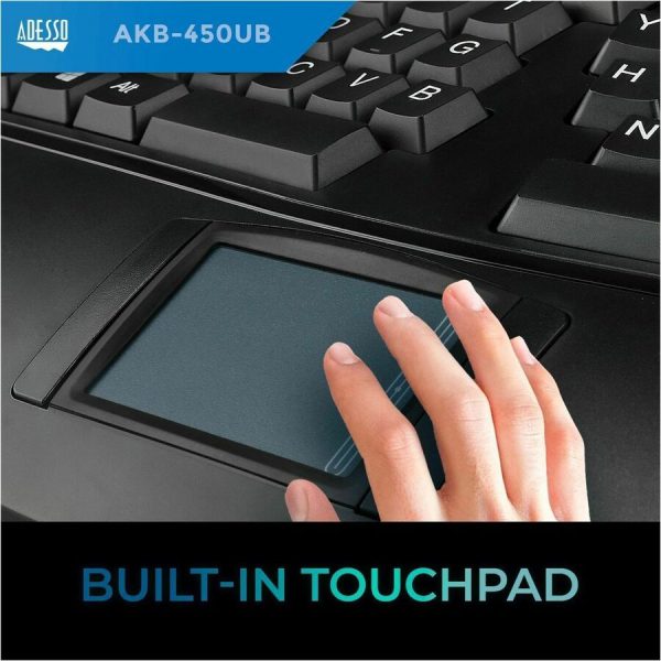 Adesso Tru-Form Ergonomic Touchpad Keyboard - Image 8