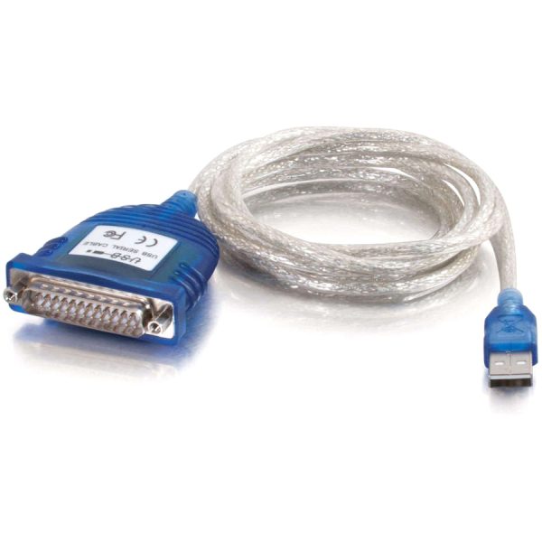 C2G 6ft USB to DB25 Serial RS232 Adapter Cable - Image 2