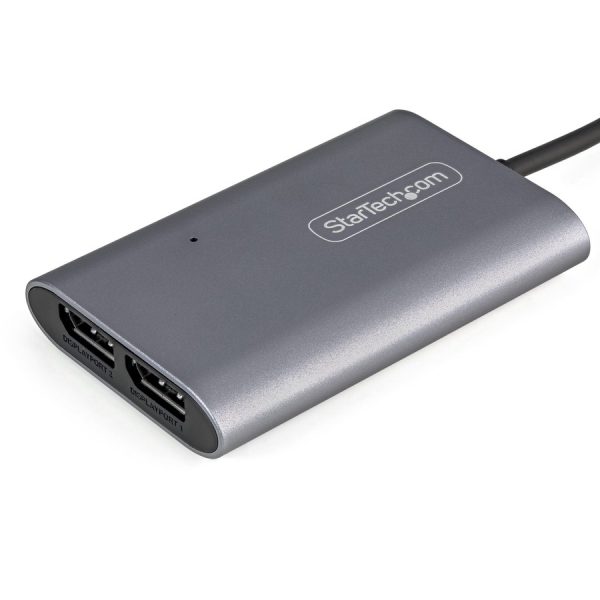 StarTech.com Thunderbolt 3 to Dual DisplayPort Adapter DP 1.4 - Dual 4K 60Hz or Single 8K/5K TB3 to DP Monitor Video Adapter - Mac/Windows - Image 2