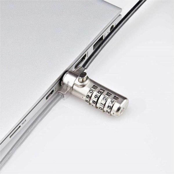 StarTech.com Slim Lock Nano Slot Compatible, 6.6ft (2m) Combination Locking Cable, Desk Anti-Theft Security For Laptop/Notebook Computer - Image 5