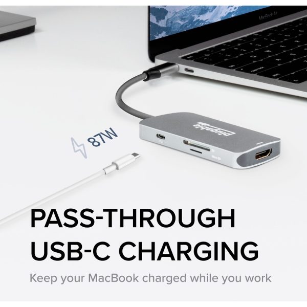 Plugable USB C Hub Multiport Adapter, 7-in-1 Hub Compatible with MacBook Pro, Windows, Chromebook, Dell XPS, Thunderbolt 3 and More - Image 5