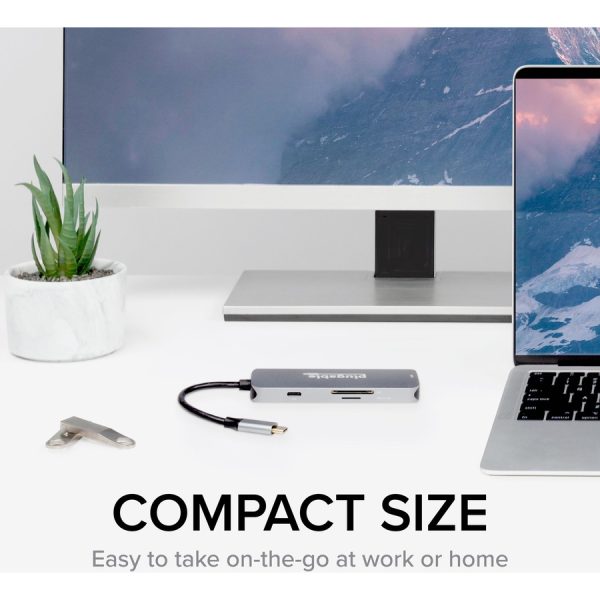 Plugable USB C Hub Multiport Adapter, 7-in-1 Hub Compatible with MacBook Pro, Windows, Chromebook, Dell XPS, Thunderbolt 3 and More - Image 7
