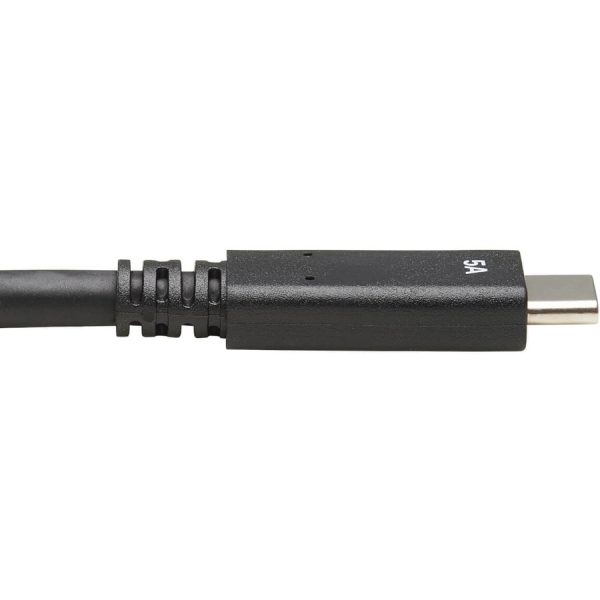 Eaton Tripp Lite Series USB-C Cable (M/M) - USB 3.2, Gen 2 (10 Gbps), 5A (100W) Rating, Thunderbolt 3 Compatible, 20-in. (50.8 cm) - Image 6