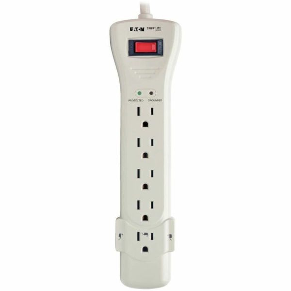 Eaton Tripp Lite Series Protect It! 7-Outlet Surge Protector, 7 ft. Cord with Right-Angle Plug, 2160 Joules, Diagnostic LEDs, Light Gray Housing - Image 4