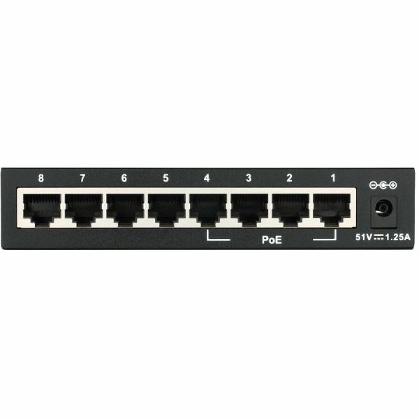 D-Link DES-1008PA 8-Port 10/100 Unmanaged Metal Desktop Switch with 4 PoE Ports - Image 3