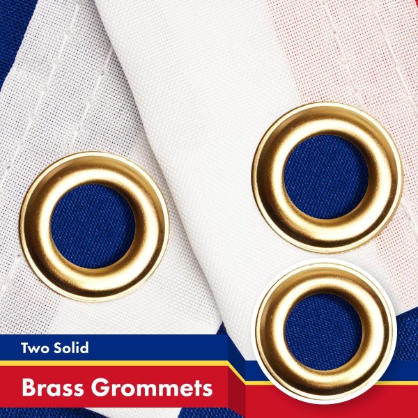 G128 Combo Pack: American USA Flag 3x5 Ft & Liechtenstein Liechtensteiner Flag 3x5 Ft | Both LiteWeave Pro Series Printed 150D Polyester, Brass Grommets - Image 3