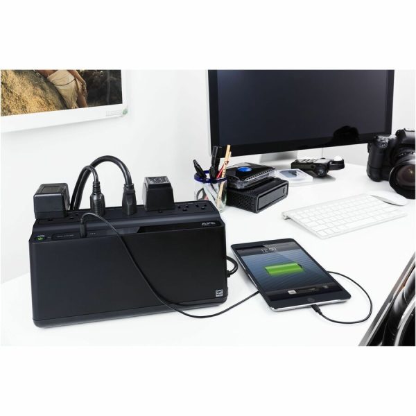 APC Back-UPS 600VA, 120V, 1 USB charging port, 7 NEMA outlets (2 surge) - Image 4
