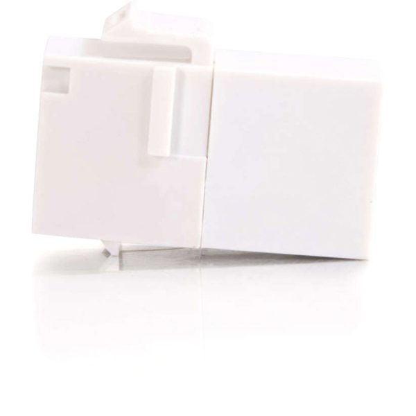 C2G RJ45 (8P8C) Coupler Keystone Insert Module - White - Image 3