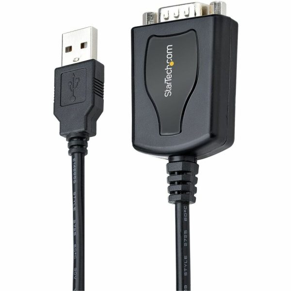 StarTech.com 3ft (1m) USB to Serial Cable with COM Port Retention, DB9 Male RS232 to USB Converter, USB to Serial Adapter, Prolific IC - Image 7