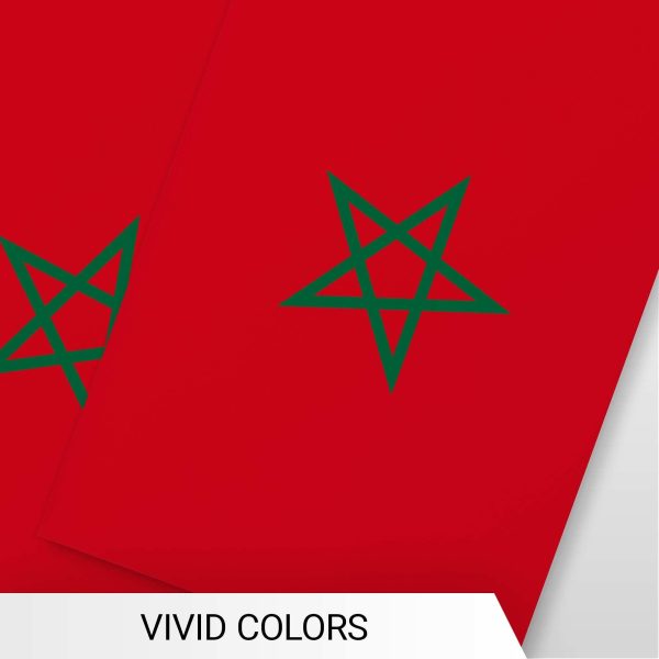 G128 Morocco Moroccan Bunting Banner | Flag 8.2 x 5.5 Inch, Full String 33 Feet | Printed 150D Polyester, Decorations For Bar, School, Festival Events Celebration - Image 6