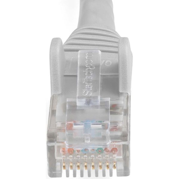 StarTech.com 6ft (1.8m) CAT6 Ethernet Cable, LSZH (Low Smoke Zero Halogen) 10 GbE Snagless 100W PoE UTP RJ45 Gray Network Patch Cord, ETL - Image 2