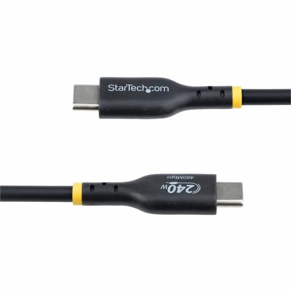 StarTech.com 6ft USB-C Charging Cable, USB-IF Certified USB C Cable, 240W PD EPR, USB 2.0 Type-C Laptop Charger Cord, TPE Jacket, M/M - Image 4