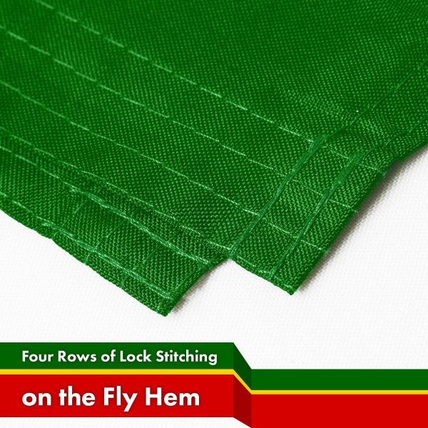 G128 5 Pack: Zimbabwe Zimbabwean Flag | 3x5 Ft | LiteWeave Pro Series Printed 150D Poly | Country Flag, Indoor/Outdoor, Vibrant Colors, Brass Grommets, Thicker and More Durable Than 100D 75D Polyester - Image 5
