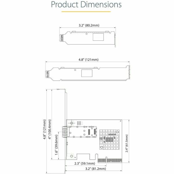 StarTech.com 10G PCIe SFP+ Card, Single SFP+ Port Network Adapter, Open SFP+ for MSA-Compliant Modules/Cables, 10 Gigabit PCIe NIC Card - Image 6