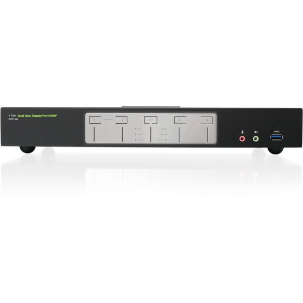 IOGEAR 4-Port 4K Dual View DisplayPort KVMP with USB 3.0 Hub and Audio (TAA) - Image 3