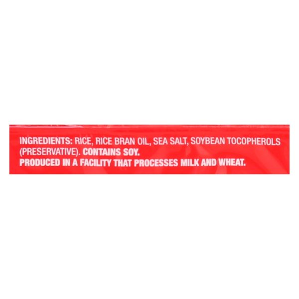 Ka'Me Rice Crackers - Original - Case of 12 - 3.5 oz.