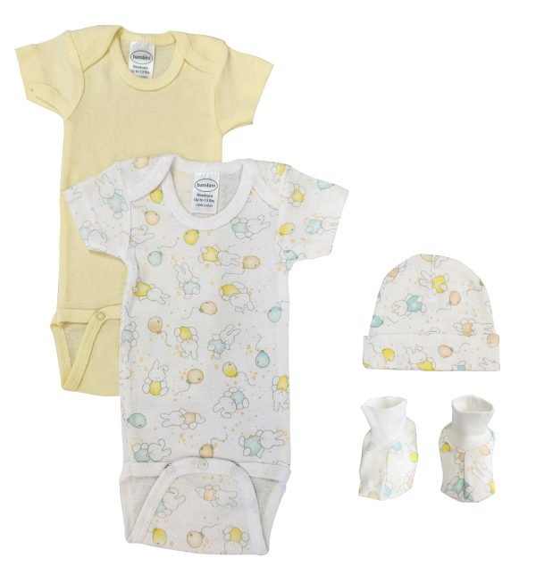 Unisex Newborn Baby 4 Pc  Sets Nc_0639