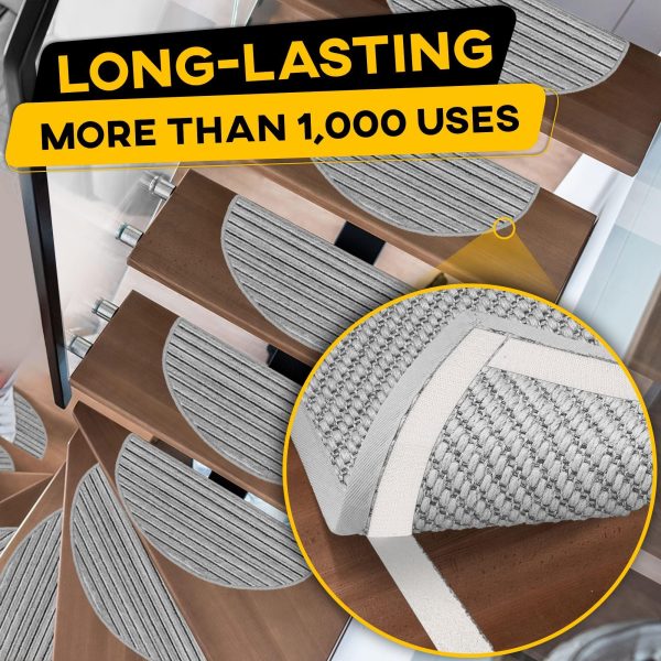 Hook and Loop Tape Roll with Heavy Duty Adhesive Industrial Strength Easy to Cut Strong Hook and Loop Strips with Sticky Back White 1 Inch * 30 Feet - Image 5