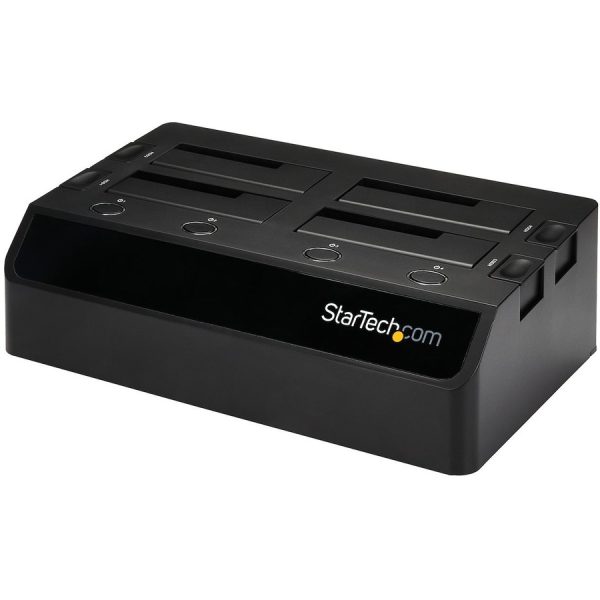 StarTech.com 4-Bay USB 3.0 to SATA Hard Drive Docking Station, 2.5/3.5" SATA III (6Gbps) SSD/HDD Dock, USB Hard Drive Bay, Top-Loading - Image 2