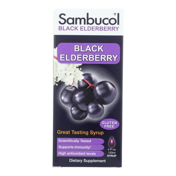 Sambucol - Black Elderberry Syrup Cold and Flu Relief Original - 4 fl oz - Image 2