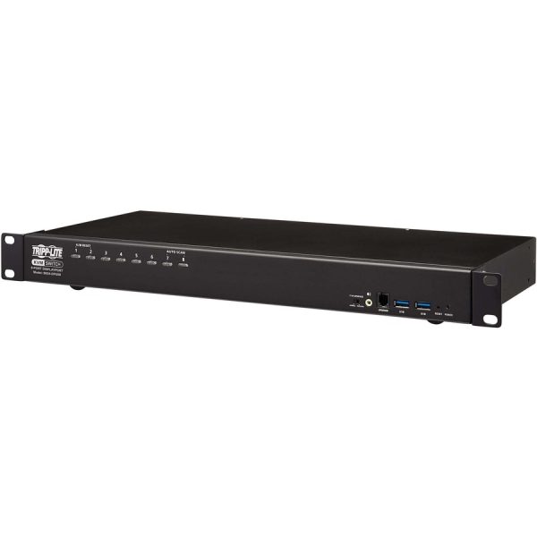 Eaton Tripp Lite Series 8-Port DisplayPort/USB KVM Switch with Audio/Video and USB Peripheral Sharing, 4K 60 Hz, 1U Rack-Mount, TAA - Image 2