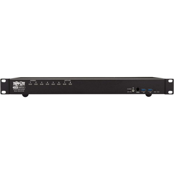 Eaton Tripp Lite Series 8-Port DisplayPort/USB KVM Switch with Audio/Video and USB Peripheral Sharing, 4K 60 Hz, 1U Rack-Mount, TAA - Image 6