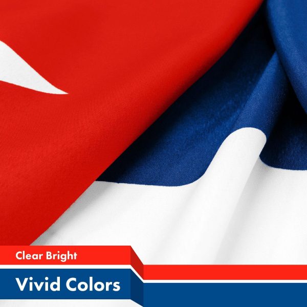 Cuba Cuban Flag 3x5 Ft 10-Pack 150D Printed Polyester By G128 - Image 3