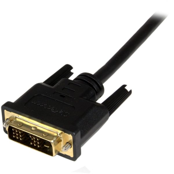 StarTech.com 2m (6.6 ft) Mini HDMI to DVI Cable, DVI-D to HDMI Cable (1920x1200p), HDMI Mini Male to DVI-D Male Display Cable Adapter - Image 4