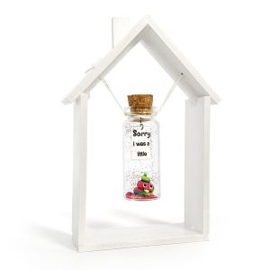 I'm Sorry Gifts for Her and Him   Personalised Apology Gift   Cute Poop in a Jar and Sorry Card   Forgive Me Present Idea (in White Wood Frame Sorry I was a little   Rainbow Poop)