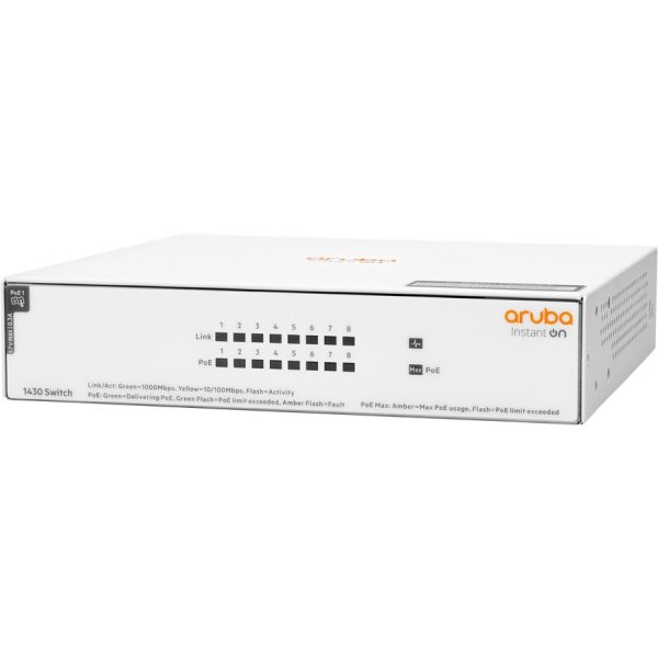 HPE Instant On 1430 8G Class4 PoE 64W Switch - Image 2