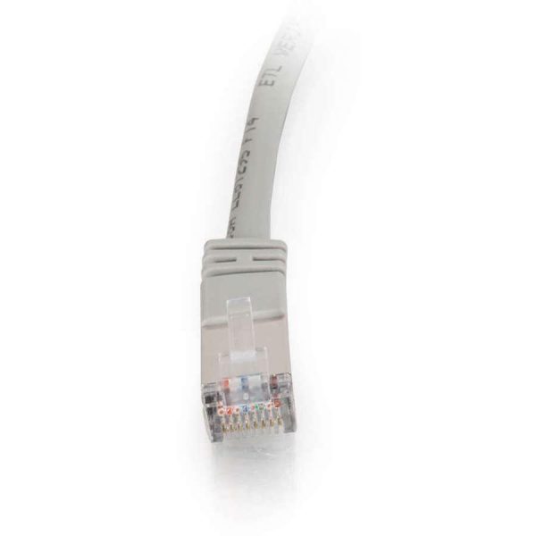 C2G-25ft Cat5e Molded Shielded (STP) Network Patch Cable - Gray - Image 3