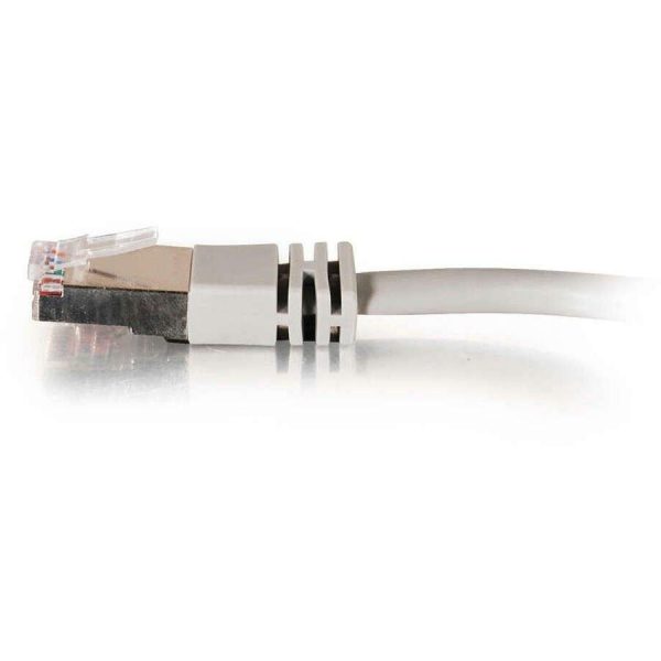 C2G-25ft Cat5e Molded Shielded (STP) Network Patch Cable - Gray - Image 4