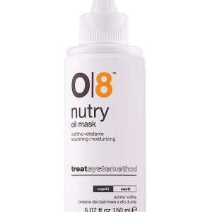O8 Intense Moisture Hair Oil Treatment Mask for Dry Damaged Hair with Cashmere Proteins Amla Jojoba Avocado Oil (5.07 fl oz)   Nourishes Restores Elasticity & Enhances Shine for Dull Hair