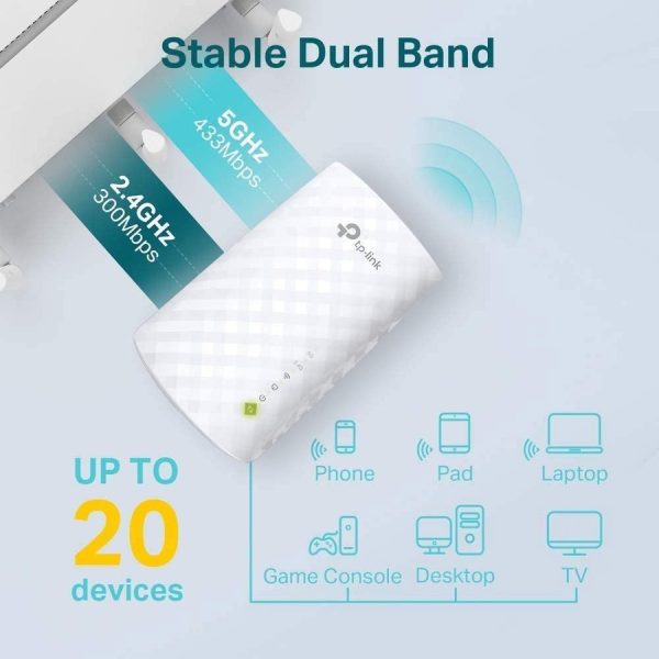 TP-Link RE220 - Dual Band IEEE 802.11ac 750 Mbit/s Wireless Range Extender - Image 7