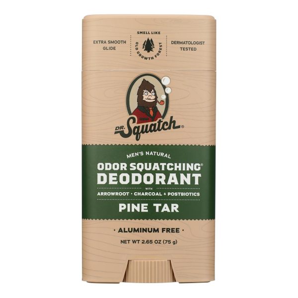 Dr. Squatch - Deodorant Mens Pine Tar - CS of 4-2.65 OZ