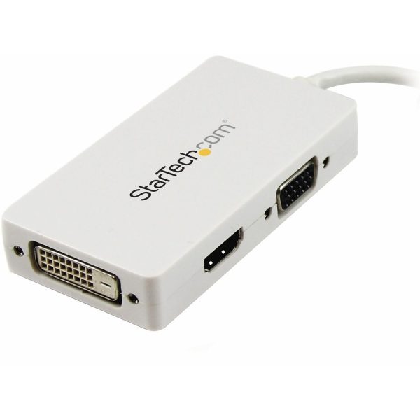 StarTech.com Travel A/V adapter: 3-in-1 Mini DisplayPort to VGA DVI or HDMI converter - white - Image 2