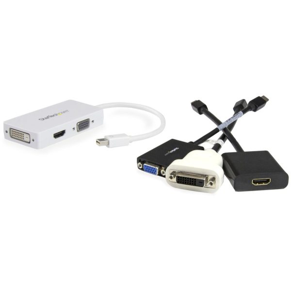 StarTech.com Travel A/V adapter: 3-in-1 Mini DisplayPort to VGA DVI or HDMI converter - white - Image 4