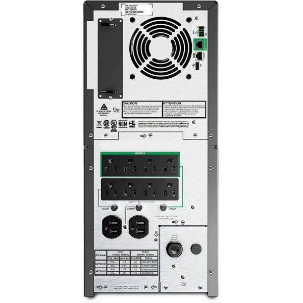 APC Smart-UPS, Line Interactive, 2200VA, Tower, 120V, 8x NEMA 5-15R+2x NEMA 5-20R outlets, SmartConnect Port+SmartSlot, AVR, LCD - Image 2
