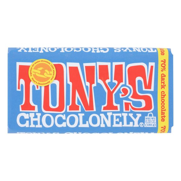 Tony's Chocolonely - Bar Chocolate Xtra Dark 70% - Case of 15 - 6.35 OZ - Image 2