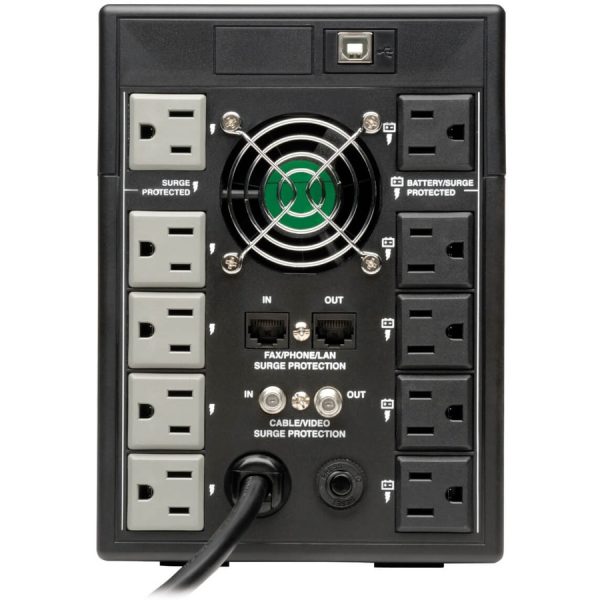 Eaton Tripp Lite Series SmartPro 1500VA 900W 120V Line-Interactive Sine Wave UPS - 8 Outlets, LCD, USB, Tower - Image 7