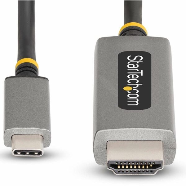 StarTech.com 6ft (2m) USB-C to HDMI Adapter Cable, 8K 60Hz, 4K 144Hz, HDR10, USB Type-C to HDMI 2.1 Converter, USB-C/USB4/TB3/4 Compatible - Image 5