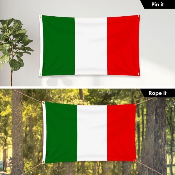 G128 Italy Italian Flag | 3x5 Ft | LiteWeave Pro Series Printed 150D Polyester, 4 Corner Brass Grommets | Country Flag, Vibrant Colors, Perfect For Balcony, More Durable Than 100D 75D Polyester - Image 9