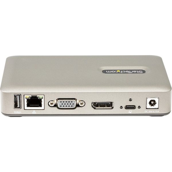StarTech.com USB C Dock, USB-C to DisplayPort 4K 30Hz or VGA, 65W PD3.0, 4-Port USB 3.1 Gen 1 Hub, GbE, Universal USB C Docking Station - Image 9