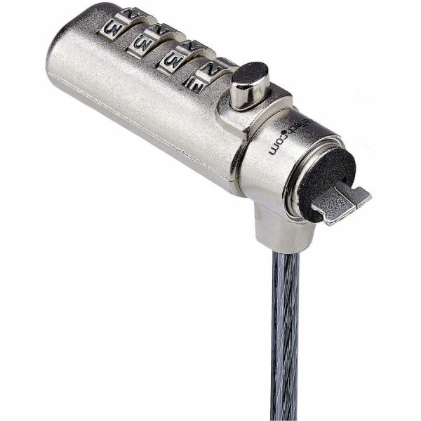 StarTech.com Slim Lock K-Slot Compatible, 6.6ft (2m) Combination Locking Cable, Desk Anti-Theft Security For Laptop/Notebook Computer - Image 2