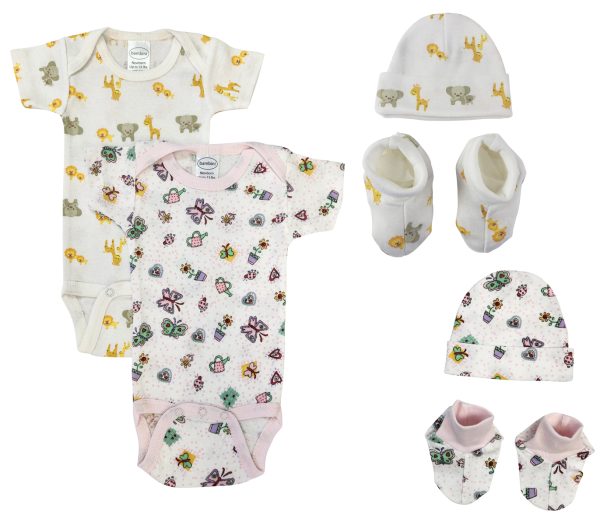 Newborn Baby Girl 6 Pc  Sets Nc_0628