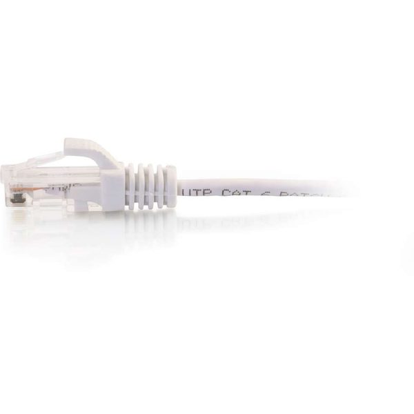 C2G 7ft Cat6 Ethernet Cable - Slim - Snagless Unshielded (UTP) - White - Image 2