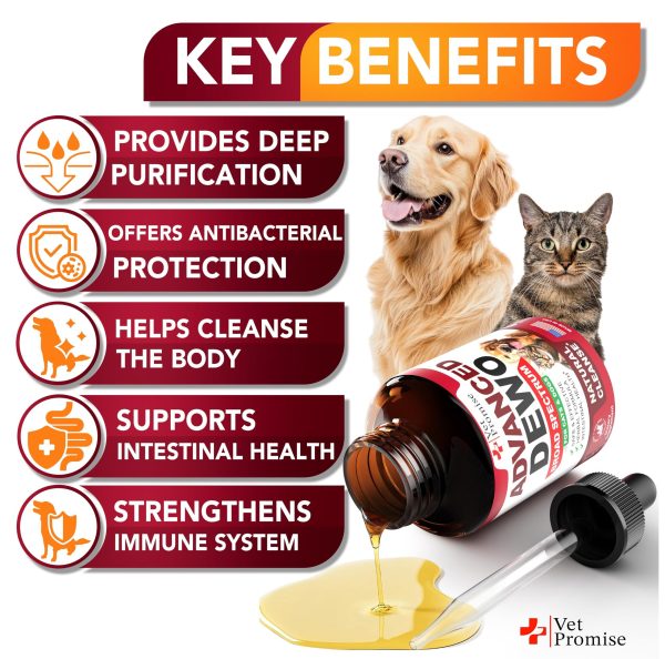 Cats & Dogs Natural Broad Spectrum Drops   Liquid Herbal Medicine   Helps Remove Toxins   Supplement Drops   All Breeds and Sizes   Non GMO   Made in USA - Image 3