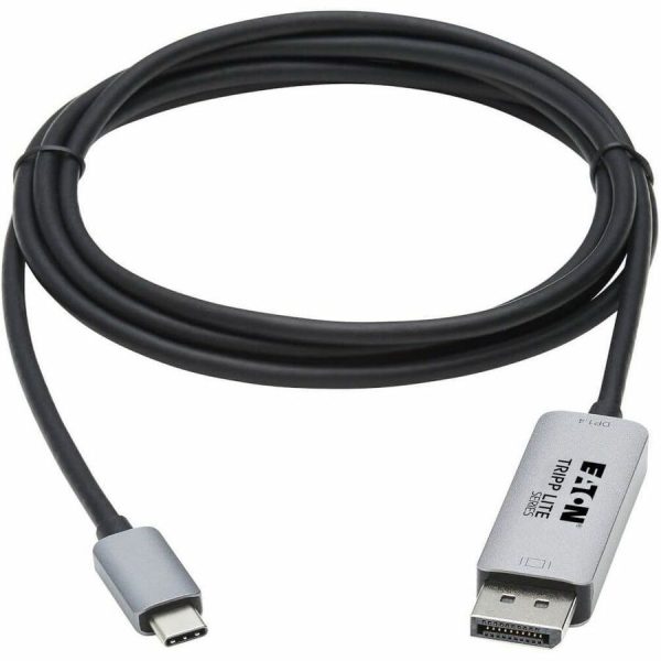 Eaton Tripp Lite Series USB-C to DisplayPort 1.4 Active Adapter Cable (M/M), UHD 8K, Black/Silver, 6 ft. (1.8 m) - Image 2